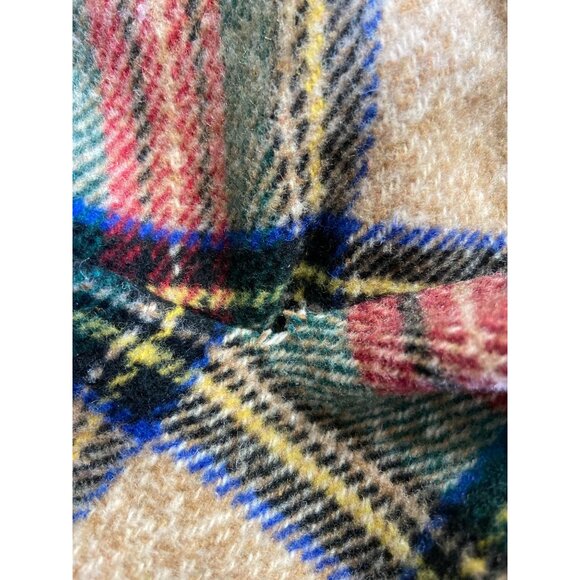 VLD Womens S/M Plaid Tartan Open-Front Shawl Vest With Black Outerwear - Picture 8 of 10